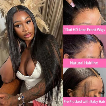 13X6 Lace Front Wigs Human 28 Inch 13X6 Straight Lace Front Wigs Human Hair