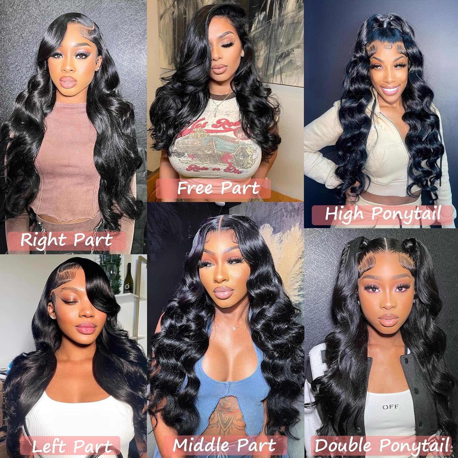 Body Wave Lace Front Wigs Human Hair 13X4 HD Lace Frontal Wigs Human Hair 16Inch Natural Black Wigs for Black Women Human Hair 180 Density Glueless Wigs Human Hair Pre Plucked Hairline with Baby Hair