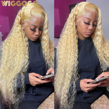 Blonde Lace Front Wig 613 Hd Lace Frontal Wig 13X6 Curly Lace Front Human Hair Wig 13X4 Deep Wave Frontal Wigs for Women